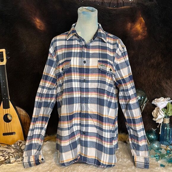 Lactose flannel shirt L (5025D) - Picture 1 of 6